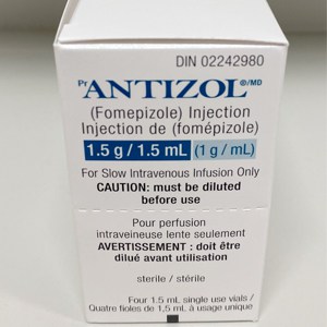 Medication box with the name Antizol.